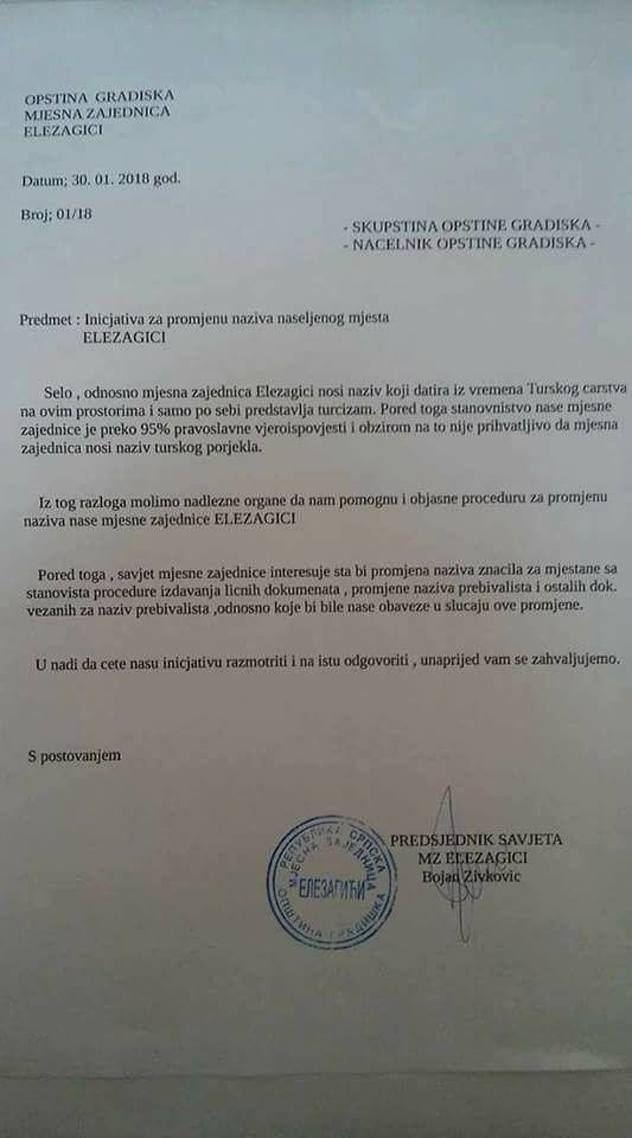 Inicijativa MZ Elezagići (Foto: Facebook)