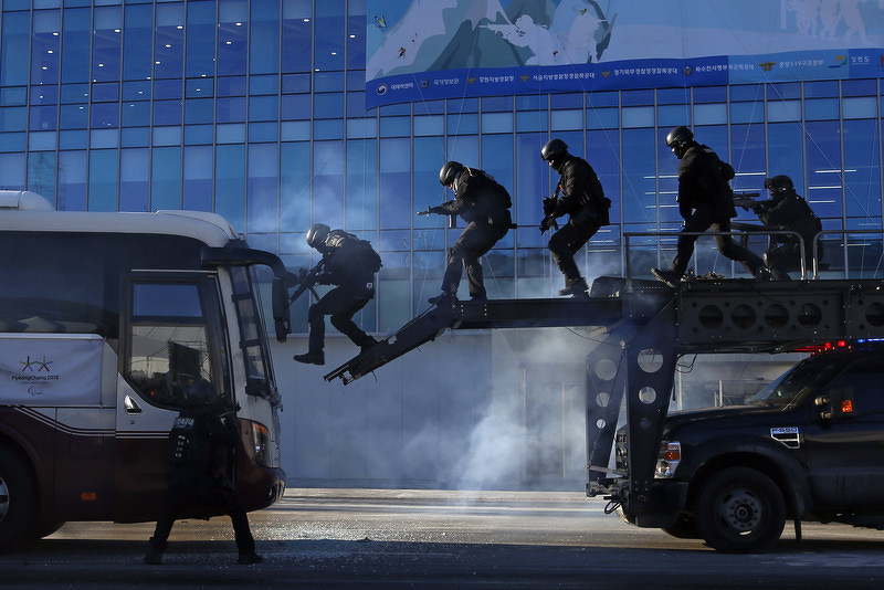 Vježba za borbu protiv terorizma na Zimskim olimpijskim igrama.
