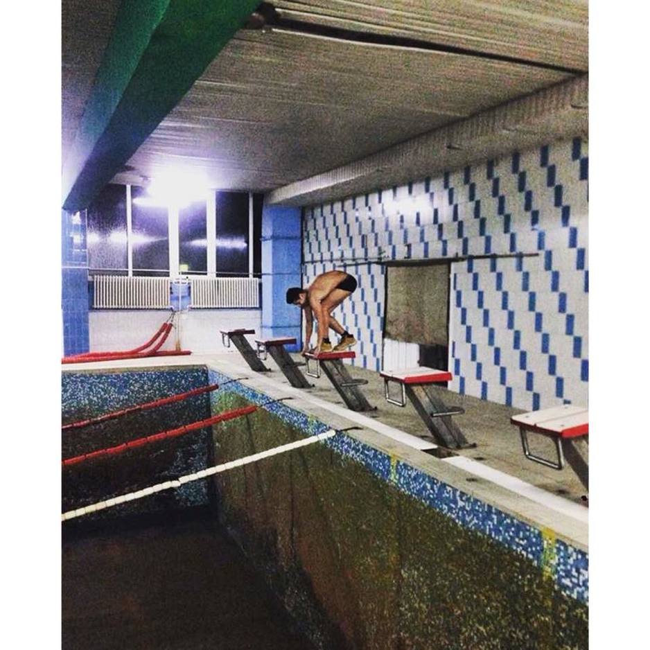 Amar Borić u zatvorenom bazenu u Zenici