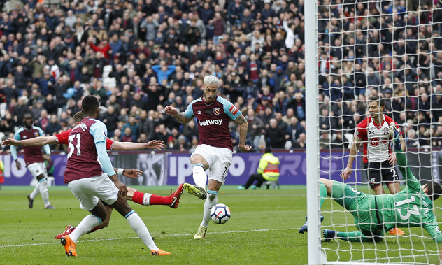 West Ham - Southampton (Foto: AFP)