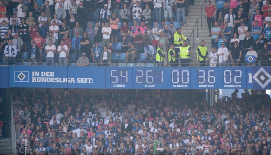 Sat koji je odbrojao HSV-ovo učešće u Bundesligi (Foto: Twitter)
