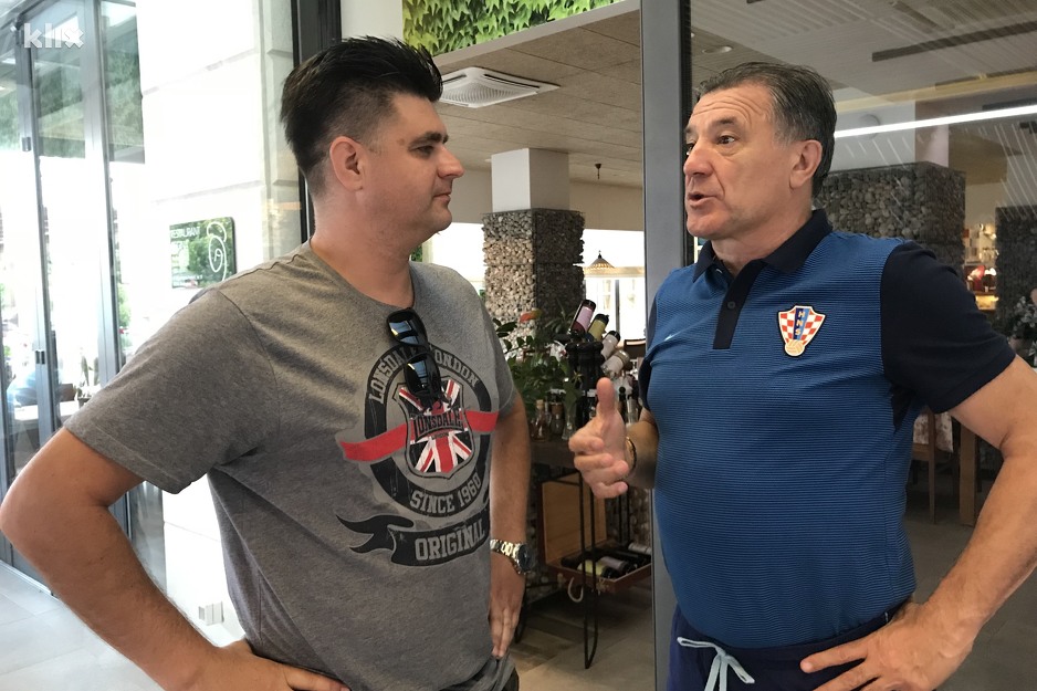 Vladimir Vasilj, nekadašnji golman Dinama i reprezentativac Hrvatske, u društvu s Mamićem. (Foto: R. D./Klix.ba)