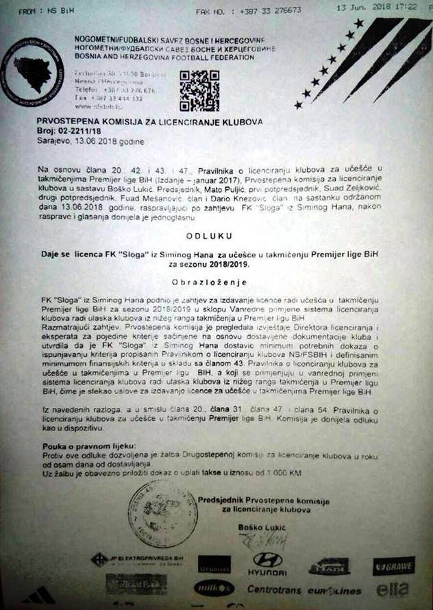 Odluka NS BiH