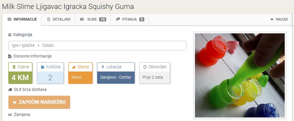 Foto: Screenshot Olx.ba