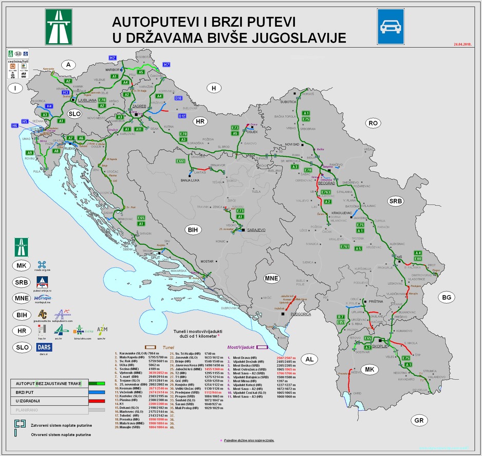 Popularna mapa koja ilustruje stanje u regiji