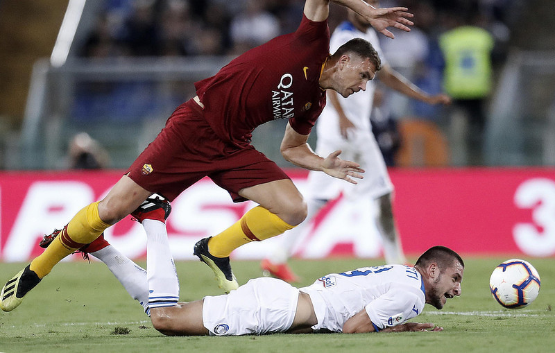 Edin Džeko upisao asistenciju protiv Atalante (Foto: EPA-EFE)