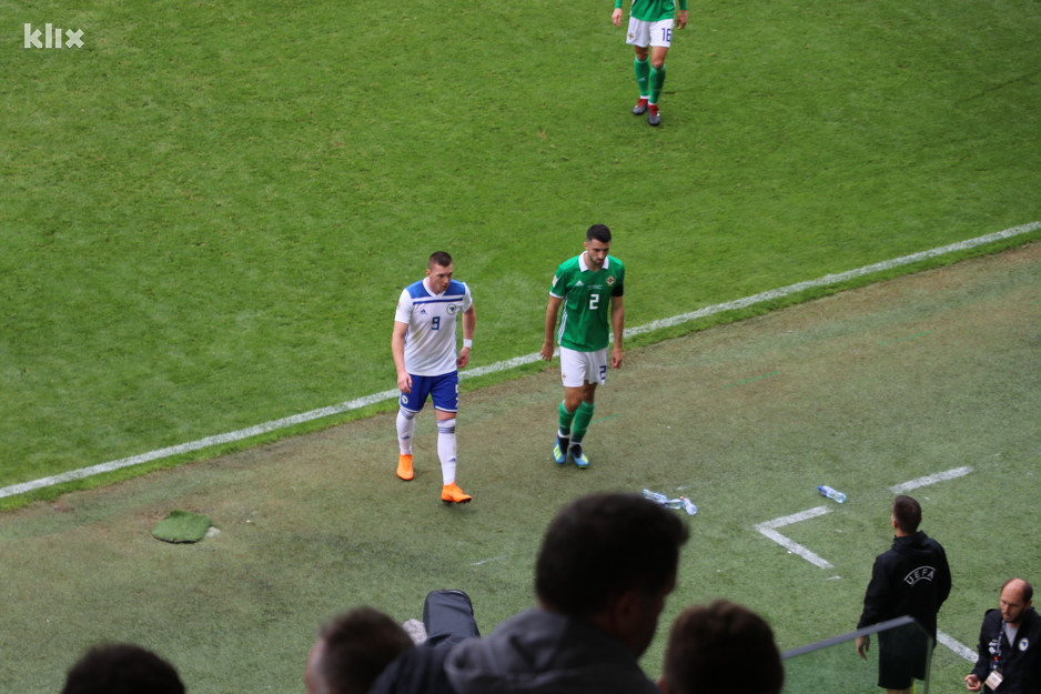 Zmajevi na poluvremenu vode rezultatom 1:0, a strijelac pogotka je Haris Duljević. (Foto: Klix.ba)