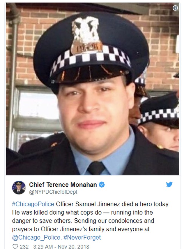 Poginuli policajac (Foto: Twitter screenshot)