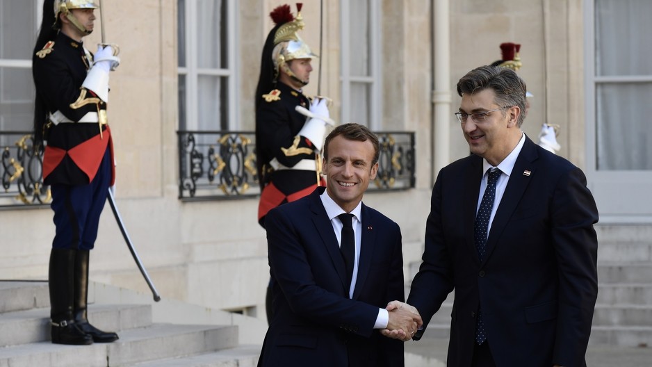 Macron i Plenković (Foto: Klix.ba)