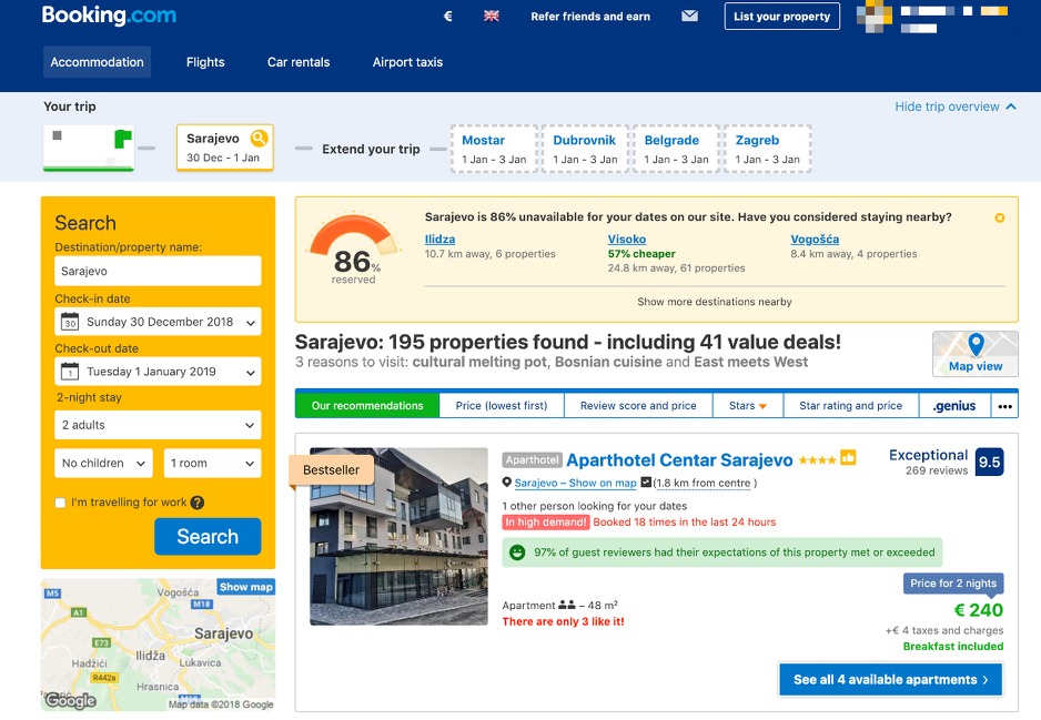 Foto: Screenshot Booking.com