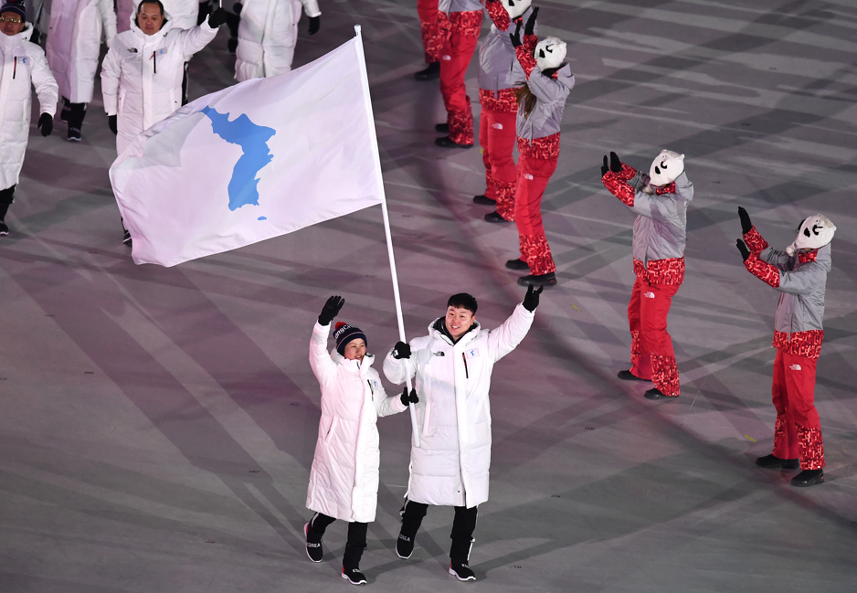 Južna i Sjeverna Koreja su na otvaranju ZOI-ja bili pod zajedničkom zastavom