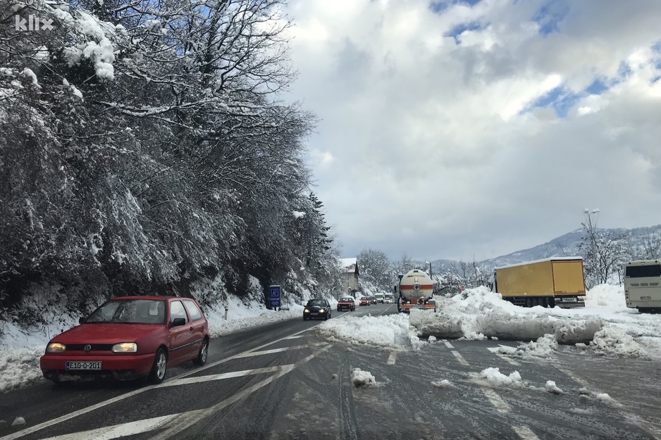 Cesta Mostar - Jablanica jutros (Foto: R. D./Klix.ba)