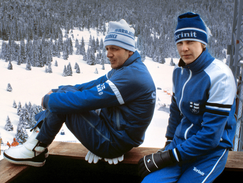 Nykanen (desno) na Igmanu tokom ZOI-ja 1984. godine u Sarajevu (Foto: AFP)