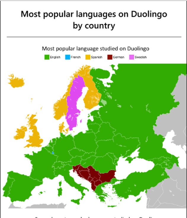 Foto: Reddit / Najpopularniji jezici u Evropi