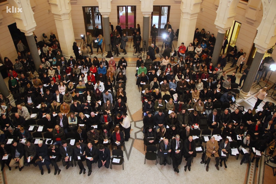 Praćenje izricanja presude u Vijećnici (Foto: H. M./Klix.ba)