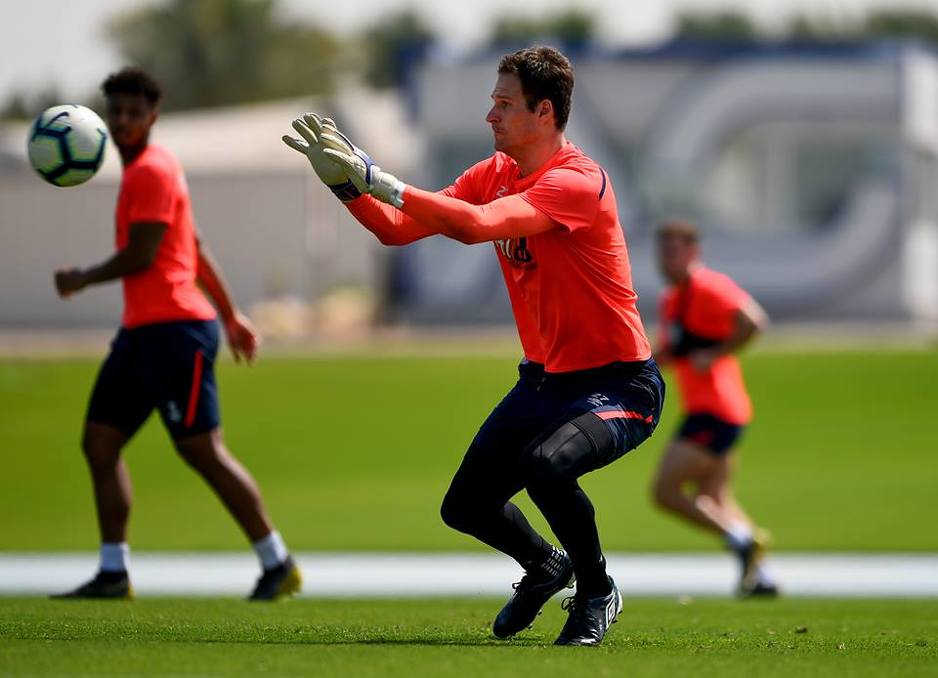 Begović na treningu u Dubaiju (Foto: Bournemouth)