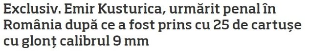 Jedan od naslova u rumunskim medijima