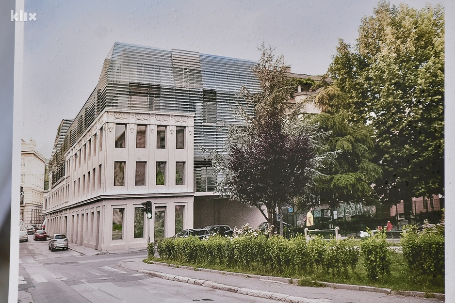 Budući izgled stambeno-poslovnog kompleksa (Foto: D. S./Klix.ba)