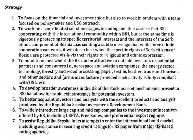 Faksimil ugovora s firmom Myrmidon Group, LLC