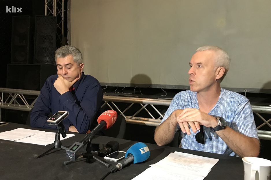 Marin Bago i Husein Oručević iz Mreže Naše društvo koji su otkrili cijelu aferu (Foto: R. D./Klix.ba)