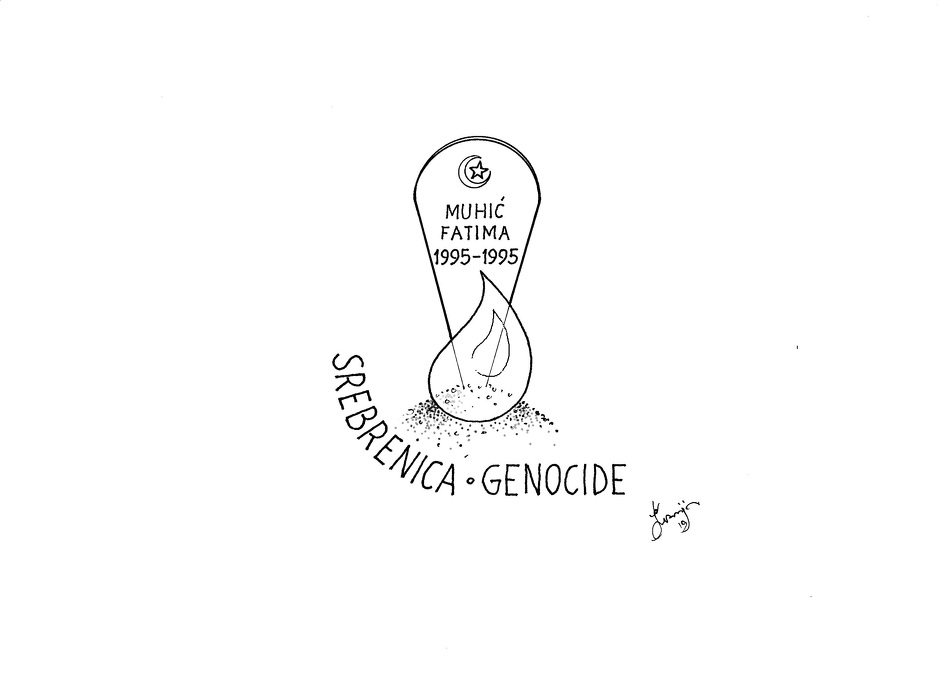 Ilustracija posvećena ubijenoj bebi Fatimi