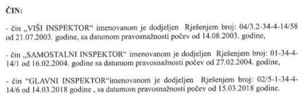 Činovanje Nusreta Selimovića