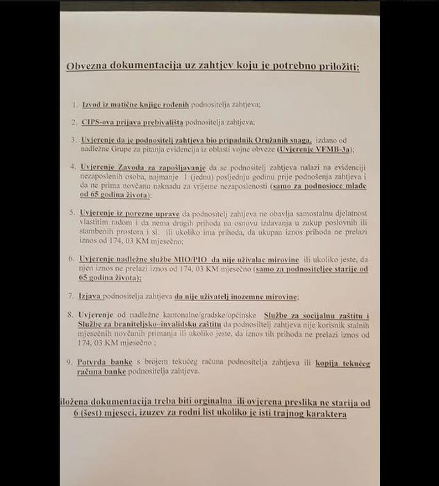 Potrebni dokumenti