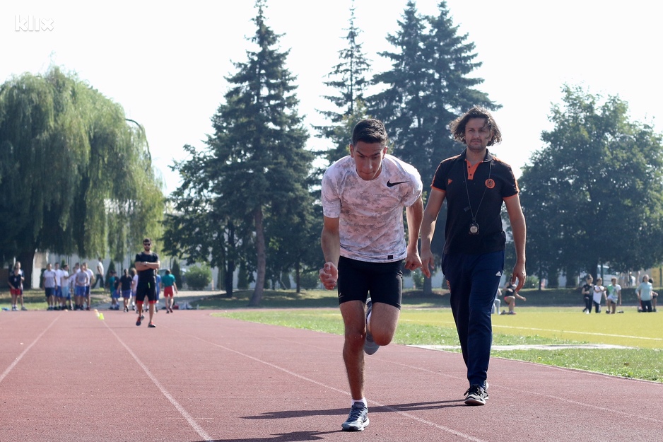 Trening pod budnim okom trenera Elmira Ćerimagića (Foto: T. S./Klix.ba)