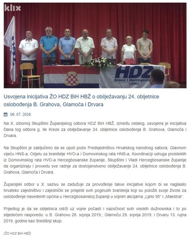 Izvor: HDZ BiH