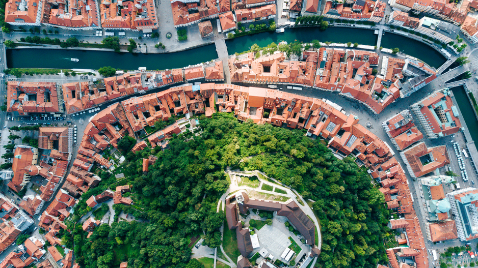 Ljubljana iz zraka (Foto: Shutterstock)