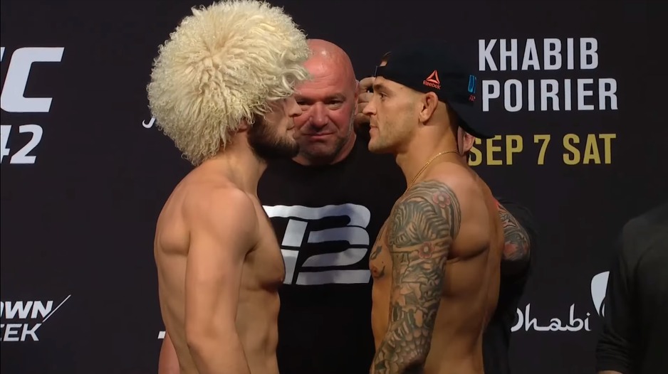 Habib Nurmagomedov i Dustin Poirier (Foto: Screenshot)