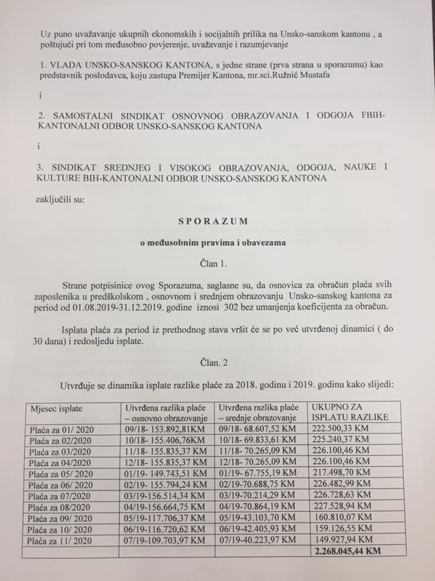 Prijedlog Sporazuma
