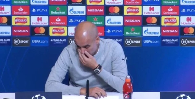 Guardiola na pressici (Foto: Screenshot)