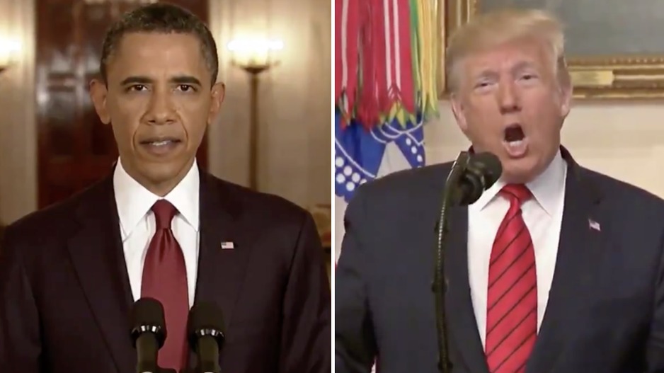 Barack Obama i Donald Trump