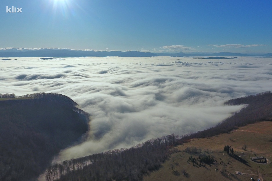 Pogled na Zenicu sa Smetova (Foto: E. M./Klix.ba)