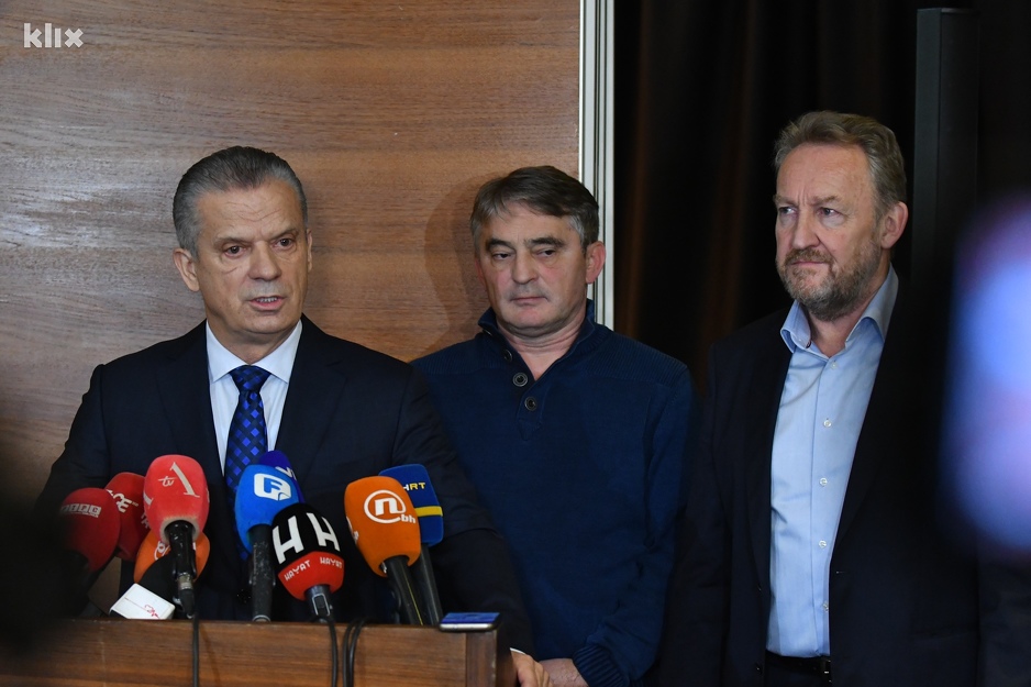 Fahrudin Radončić, Željko Komšić i Bakir Izetbegović (Foto: T. S./Klix.ba)