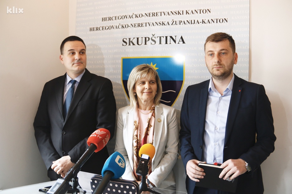 Zastupnici SDP-a u Skupštini HNK (Foto: R. D./Klix.ba)