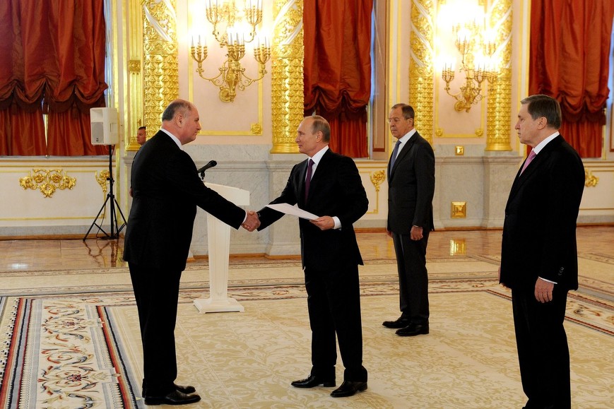 Mustafa Mujezinović sa Vladimirom Putinom