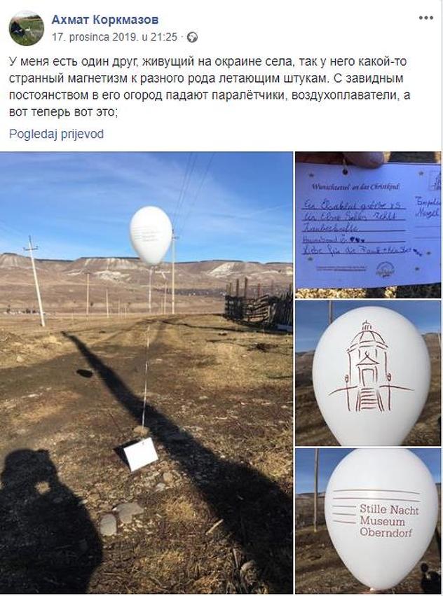 balon s novogodišnjim željama djevojčice iz austrije doletio do rusije