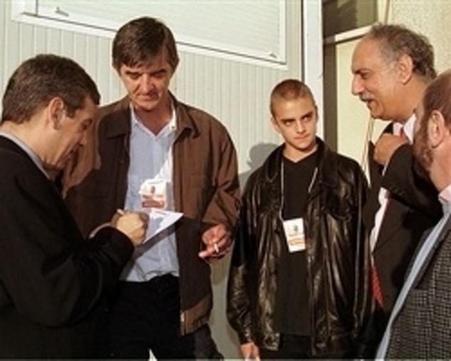 Foto: Euroliga/Mirza i Danko Delibašić u Madridu 2000. godine