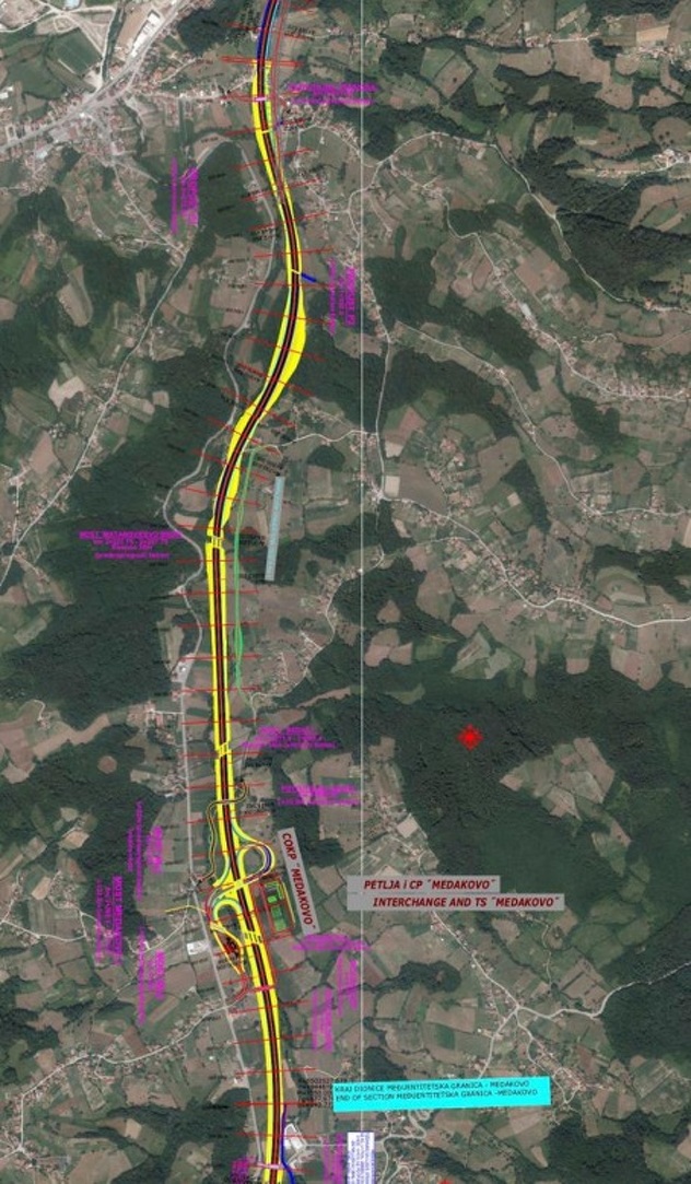 Mapa: Autoceste FBiH