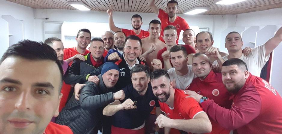 Slavlje domaćih igrača nakon meča