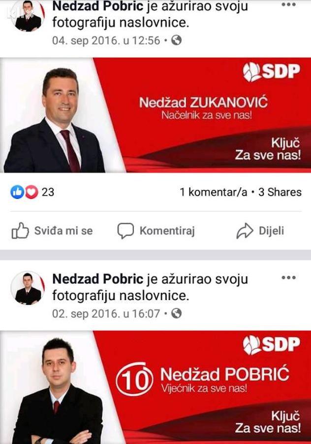 Facebook profil Nedžada Pobrića