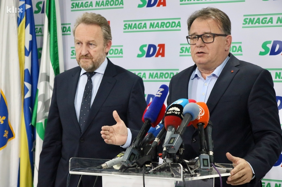 Lideri SDA i SDP-a: Bakir Izetbegović i Nermin Nikšić (Foto: Klix.ba)