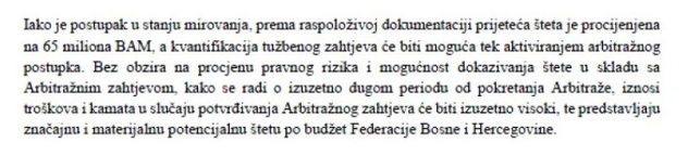 Informacija Vlade FBiH