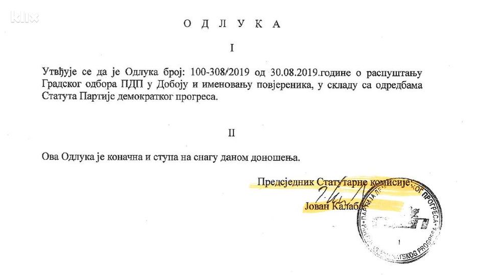 Jovan Kalaba, predsjednik Statutarne komisije PDP-a