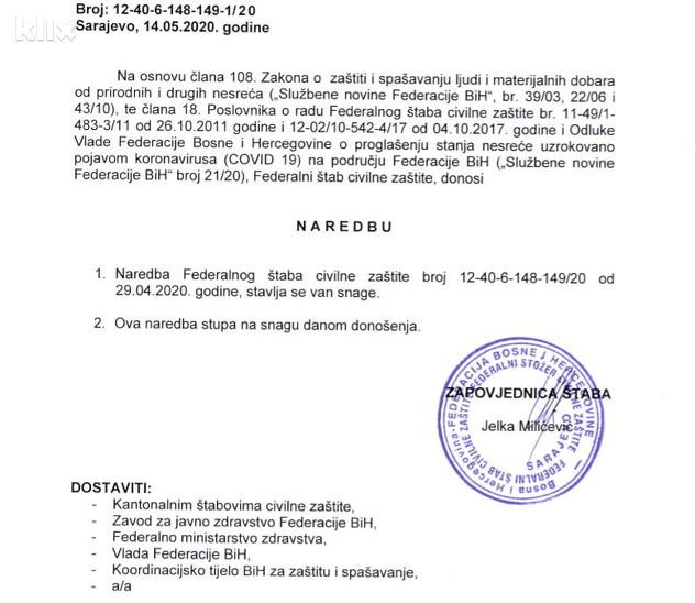 Stavljanje naredbe van snage