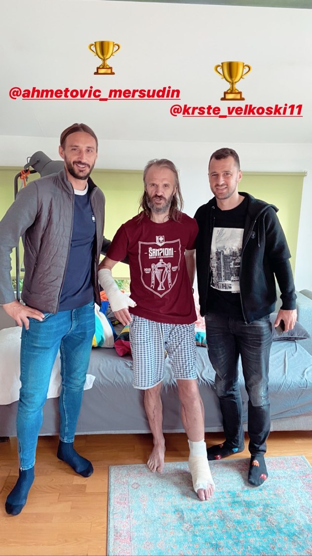 Ahmetović, Sulejmanović i Velkoski (Foto: Instagram)