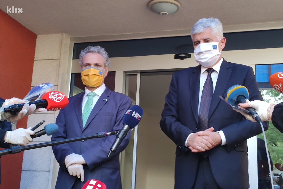 Johann Sattler i Dragan Čović (Foto: G. Š./Klix.ba)