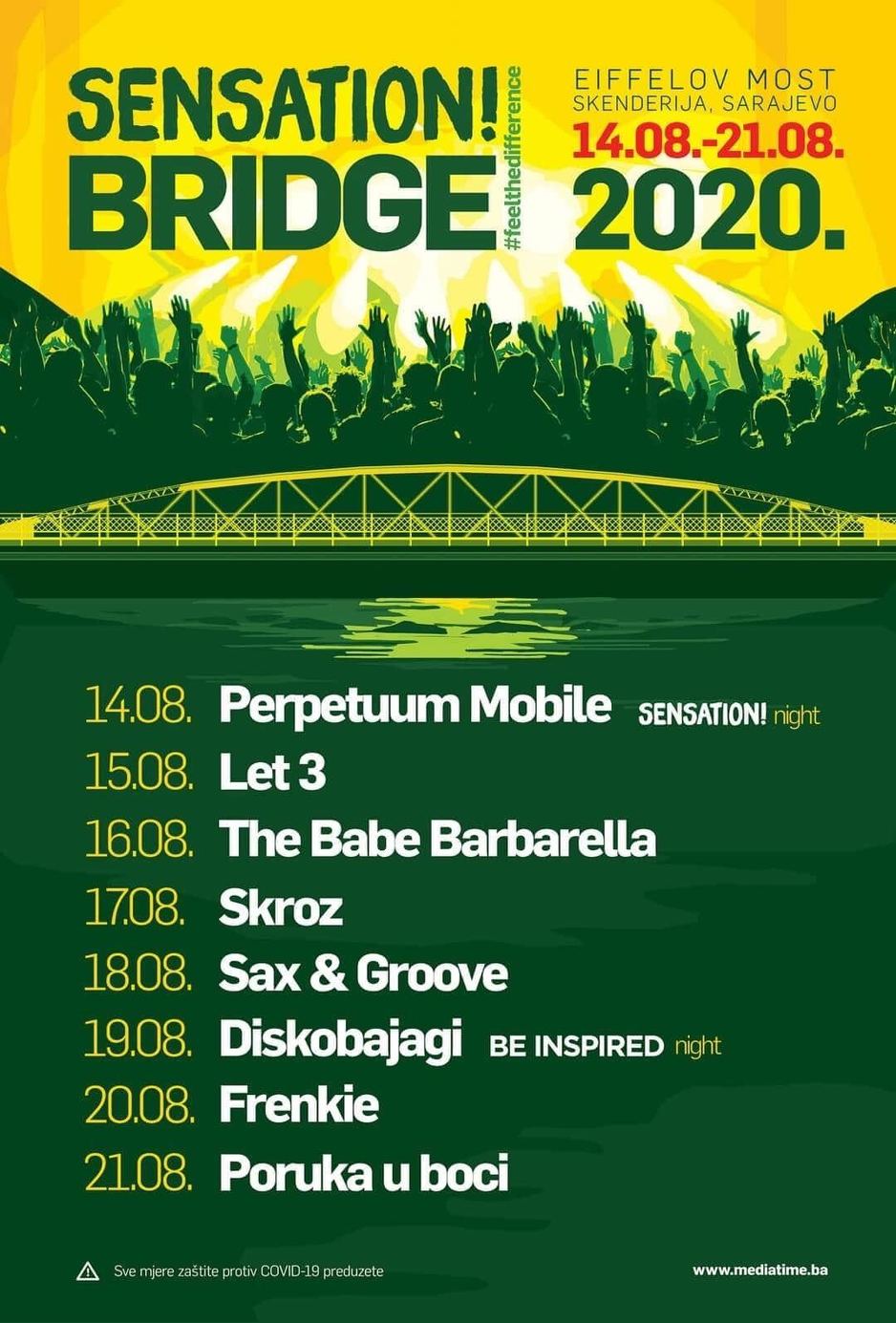 Program za vrijeme Sensation Bridgea